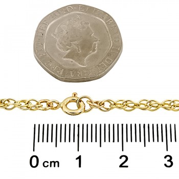 9ct gold 2.4g 8 inch Prince of Wales Bracelet